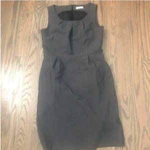 Calvin Klein Gray Crew Neck Sheath Dress Size 8